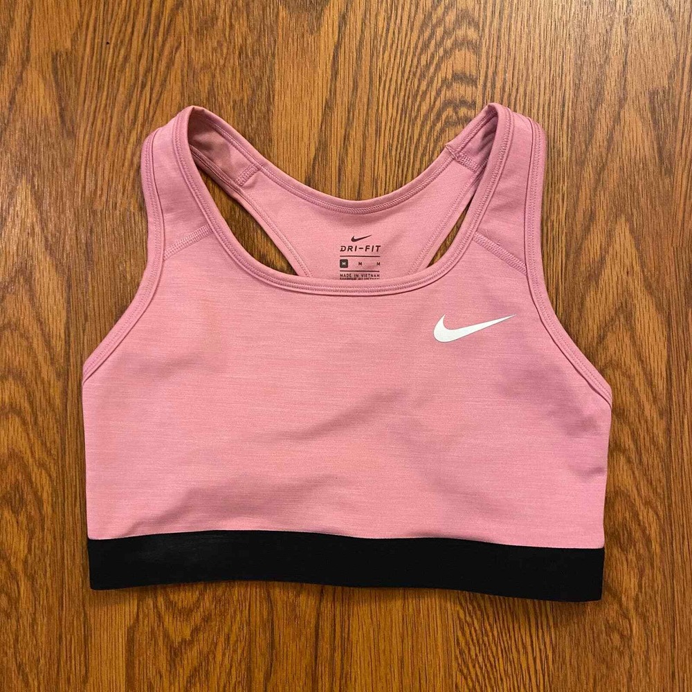 Nike Pink Racerback Sports Bra Size Medium